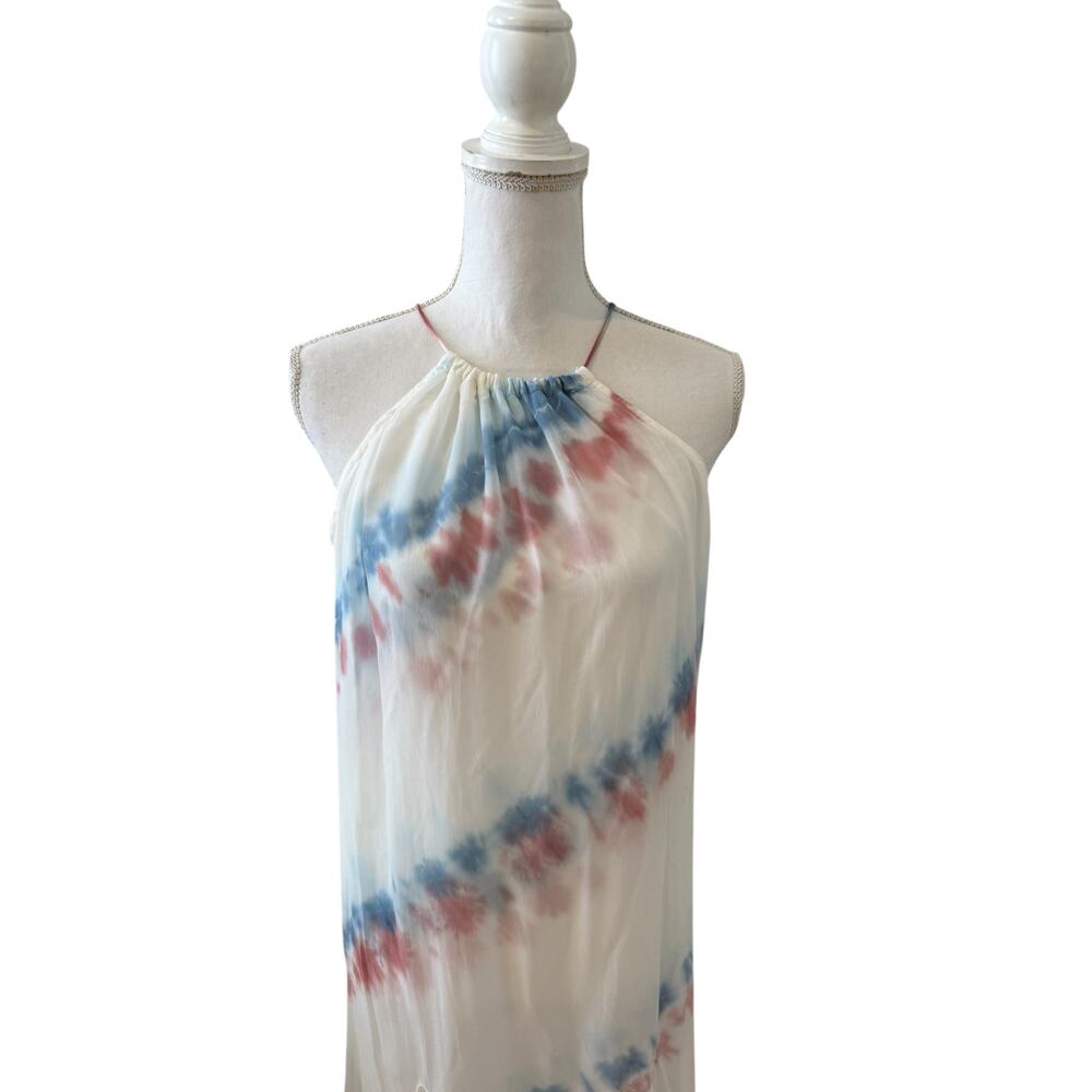 Young Fabulous & Broke YFB Elie Trapeze Gauzy Maxi Dress Pool Lake Wash S - Picture 4 of 10